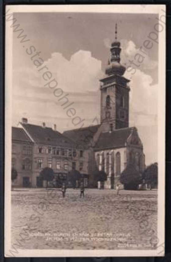  - Soběslav (Tábor), náměstí, chrám sv.Petra a Pavla, věž, Foto-fon