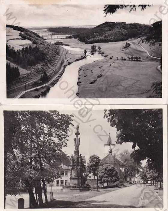  - Kácov nad Sázavou, Kutná Hora, 2 ks, Sázava, trať, město