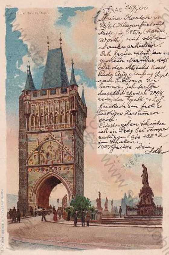  - Staroměstská mostecká věž (Praha 1) kresba, DA