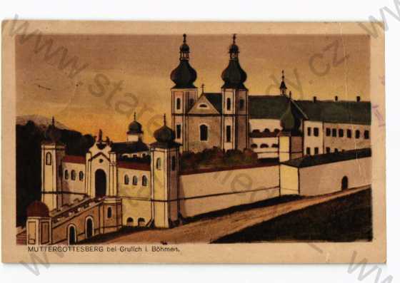  - Králíky, Ústí nad Orlicí, částečný záběr města, klášter