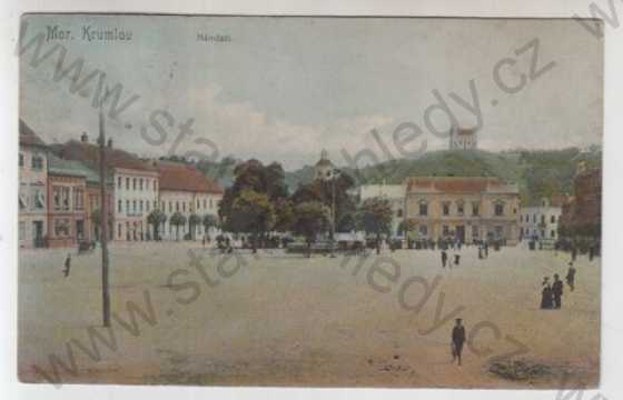  - Moravský Krumlov (Znojmo), náměstí, kolorovaná