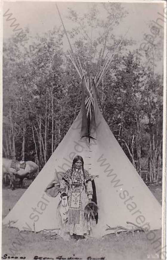  - Indián, tee-pee - etnografie, fotografie, Canada