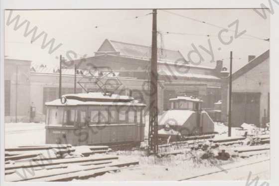  - Tramvaj služební vůz 809, zimní, Ladislav Řezníček