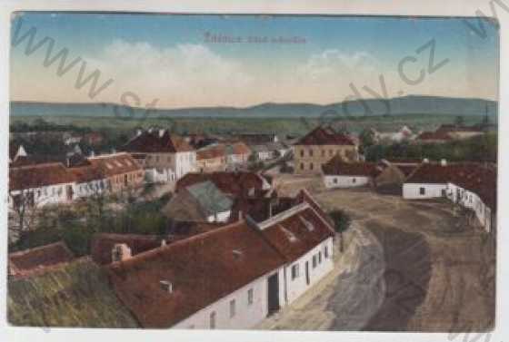  - Ždánice (Hodonín), náves, kolorovaná