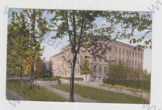  - Rýmařov (Römerstadt) - Bruntál, škola, kolorovaná