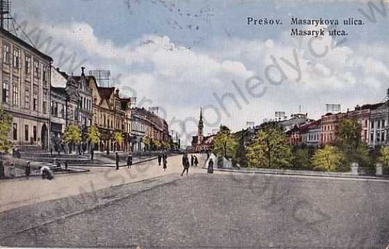  - Prešov, Slovensko, kolorovaná, Masarykova ulice