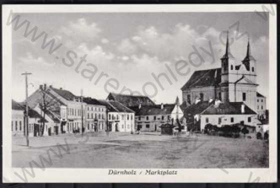  - Drnholec (Dürnholz), Břeclav, náměstí, kostel