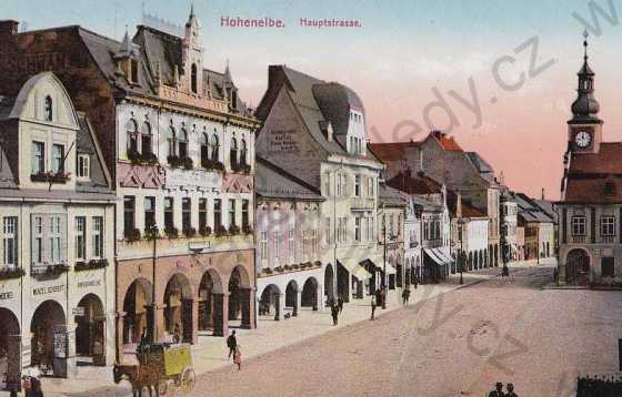  - Vrchlabí (Trutnov) náměstí, radnice, barevná