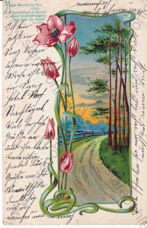 - Rostlinné motivy, Žánr, tulipány, partie, báseň, barevná