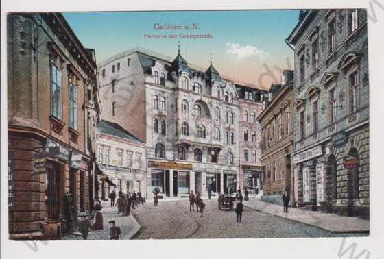  - Jablonec nad Nisou - Gebirgstrasse, kolorovaná