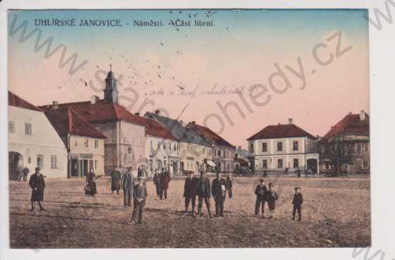  - Uhlířské Janovice (Kutná Hora) - náměstí, kolorovaná
