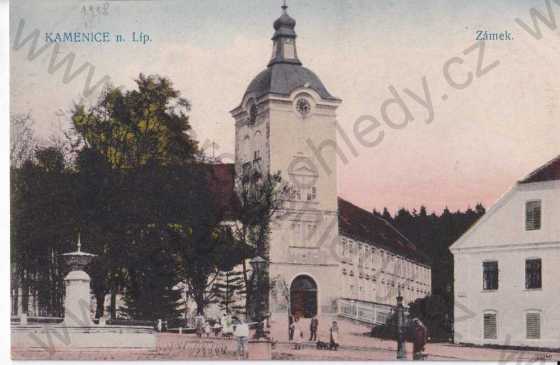  - Kamenice nad Lípou, Pelhřimov, kolorovaná, zámek