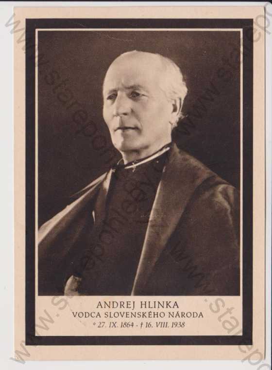  - Andrej Hlinka, vodca slovenského národa, velký formát