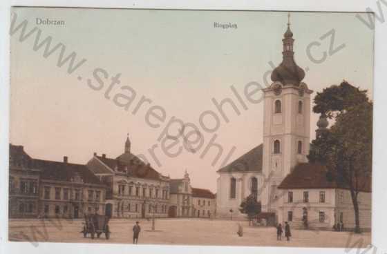  - Dobřany (Dobrzan) - Plzeň jih, náměstí, kolorovaná