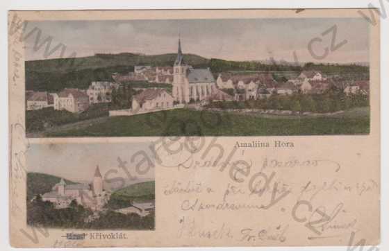  - Křivoklát - hrad, Amaliina Hora, kolorovaná, DA