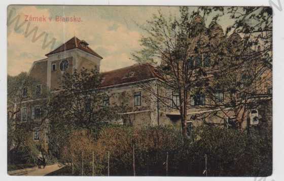  - Blansko, zámek, kolorovaná