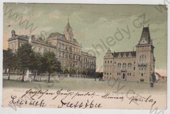  - Přelouč (Pardubice), škola. záložna, kolorovaná, DA