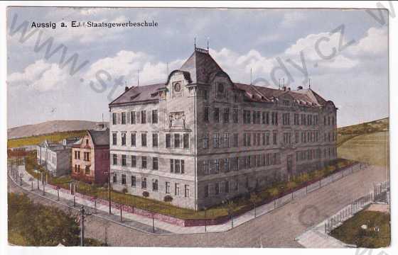  - Ústí nad Labem - škola, kolorovaná