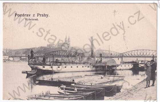  - Praha - Vyšehrad, parník, most