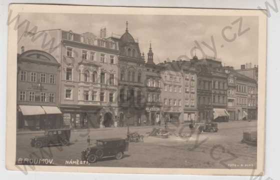  - Broumov (Náchod), náměstí, automobil