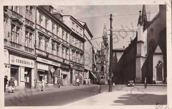  - Liberec Reichenberg, tramvaj cukrárna obchody kostel