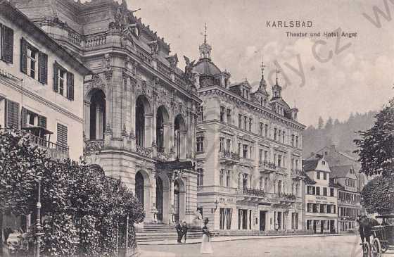  - Karlovy Vary Karlsbad náměstí divadlo hotel