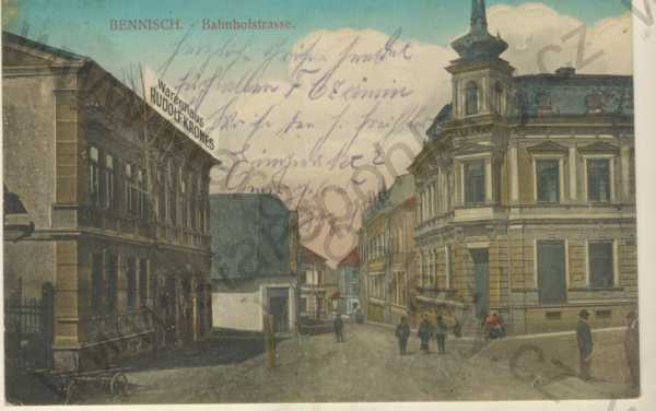  - Horní Benešov, Nádražní ulice - Bennisch, Bahenhofstrasse