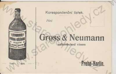  - Gross & Neumann, velkoobchod vínem, Praha - Karlín
