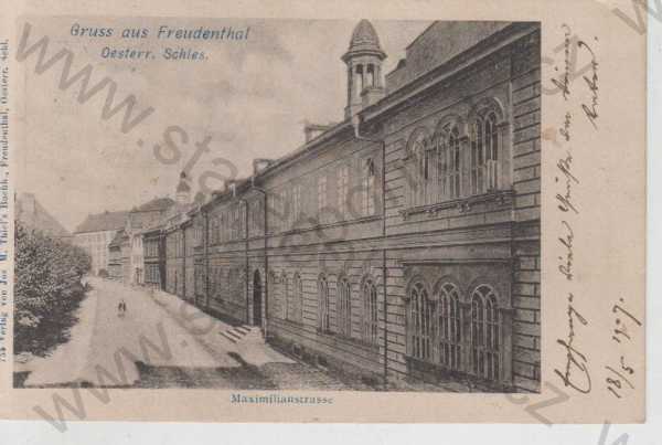  - Bruntál (Freudenthal), Maximilianstrasse (dnes náměstí Jana Žižky), DA