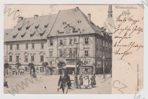  - Cheb (Eger) - náměstí, budovy, Wallensteinhaus, DA