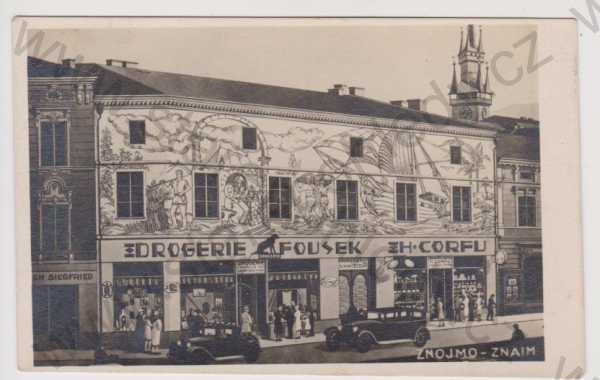  - Znojmo (Znaim) - drogerie Fousek, auto