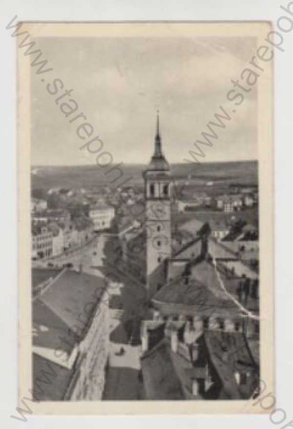  - Vyškov (Wischau), náměstí, částečný záběr města, Fototypia-Vyškov