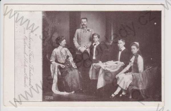  - Arcivévoda Ferdinand d´Este s rodinou, cca 1914