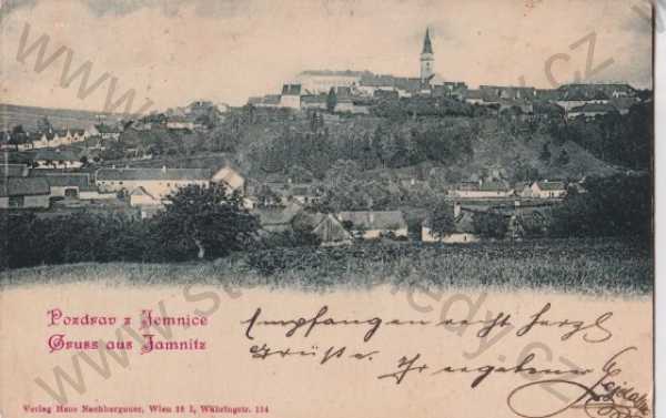  - Jemnice (Jamnitz, Třebíč), pohled na město, DA