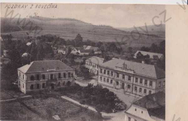  - Rovečín (Žďár nad Sázavou), pohled z výšky na náměstí