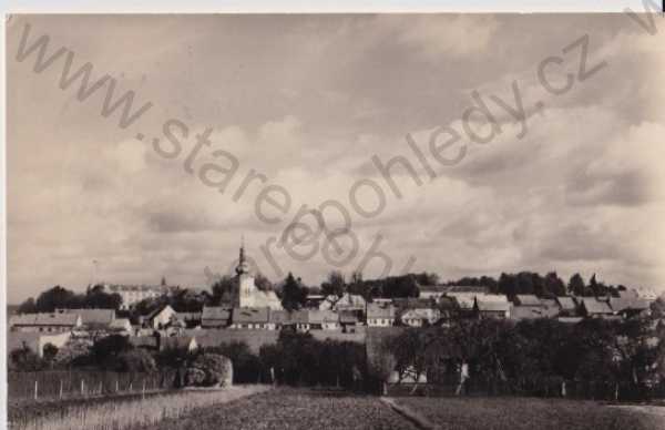  - Křižanov (Žďár nad Sázavou), pohled na obec, kostel, ORBIS