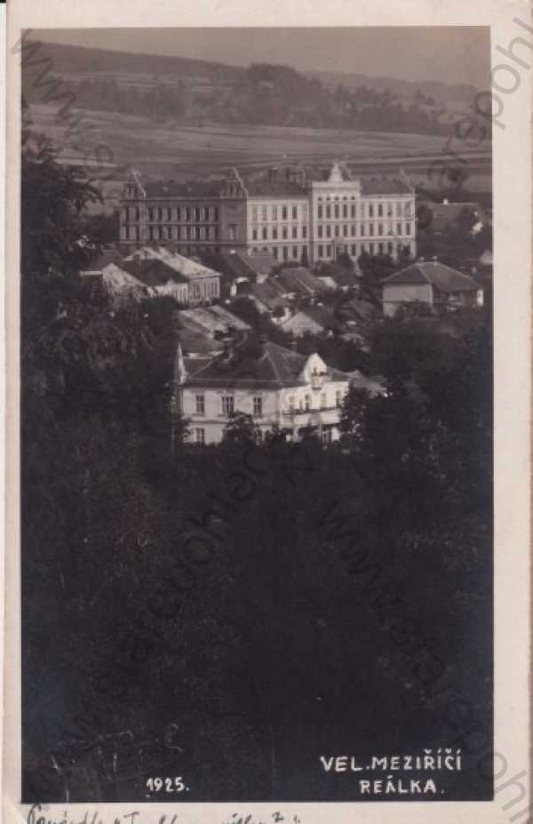  - Velké Meziříčí - Gross Meseritsch (Žďár nad Sázavou), reálka - reálná škola, foto Vilímek