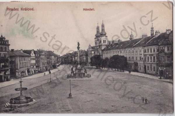  - Hradec Králové (Königgrätz) - Velké náměstí, litografie