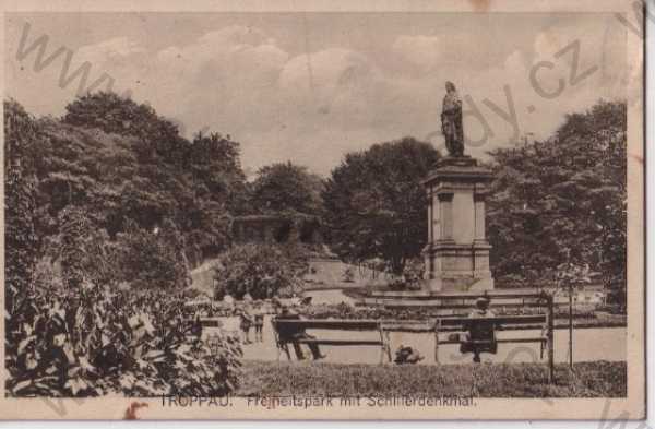  - Opava (Troppau), park, Schillerův pomník