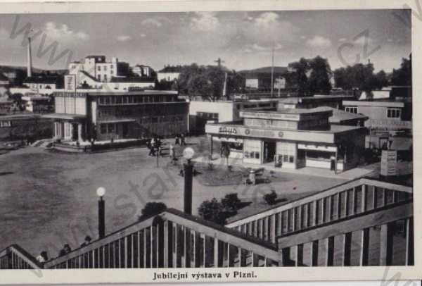  - Plzeň - Jubilejní výstava 1938, kulaté výroční razítko