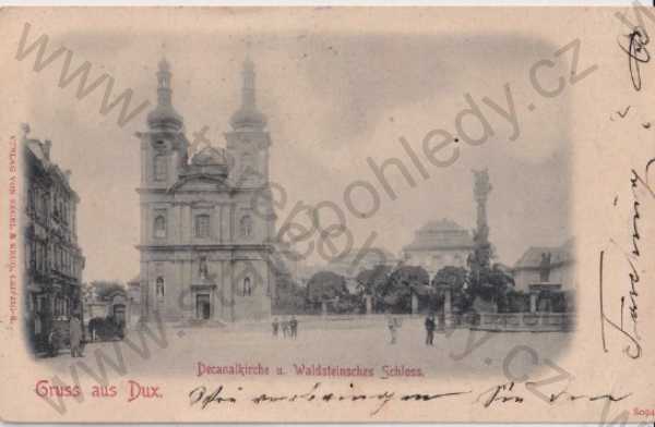  - Duchcov - Dux (Teplice), kostel, litografie, DA