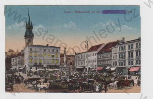  - Znojmo (Znaim), náměstí, trh, kolorovaná