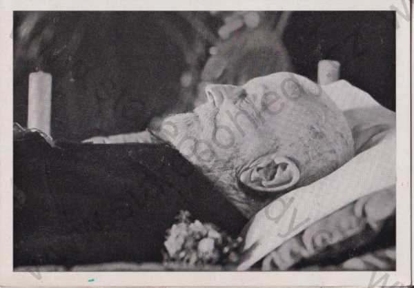  - Tomáš Garrigue Masaryk - prezident, na úmrtním loži