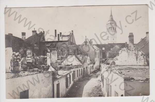  - Vyškov - po požáru 1917 , Pivovarská ulice