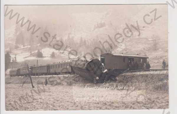  - Rakousko Admont  Štýrsko - vlak nehoda,  slepotisk