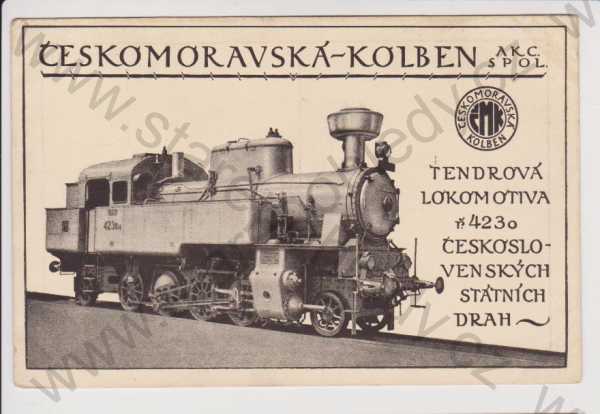  - Vlak / tendrová lokomotiva - Českomoravská Kolben