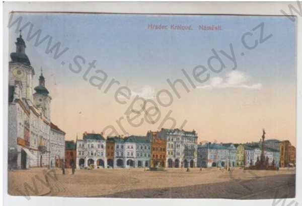  - Hradec Králové, náměstí, kolorovaná