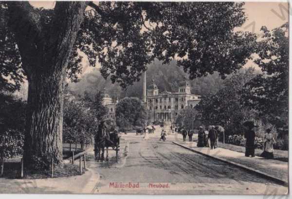  - Mariánské lázně - Marienbad (Cheb) Neubad, litografie