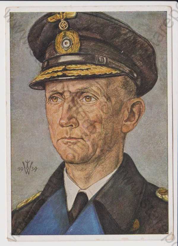  - Admirál Donitz, umělecký portrét, velký formát