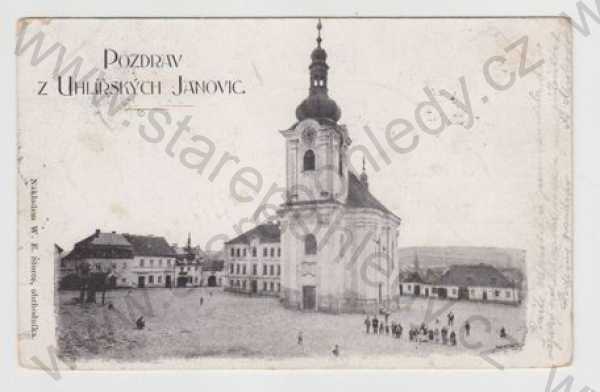  - Uhlířské Janovice (Kutná hora), náměstí, kostel, DA